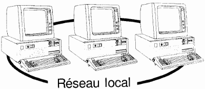 LAN local area network-reseau local