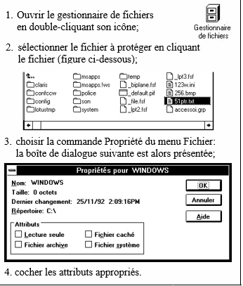 Pour placer un attribut à un fichier Pour placer un attribut à un fichier