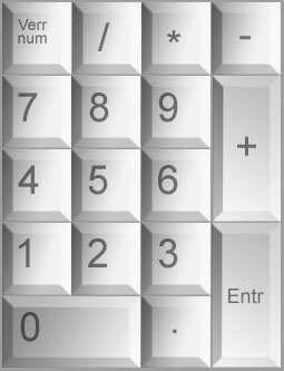 pave numerique gris