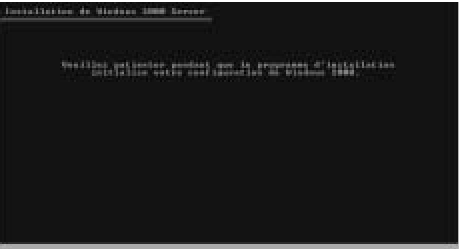 Fin de la copie et redémarrage du PC.