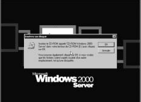 Insérez le CDRom de Windows 2000