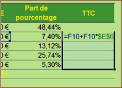 Calculs de TVA et pourcentages Excel 2007 2 Cours-gratuit-word image 131
