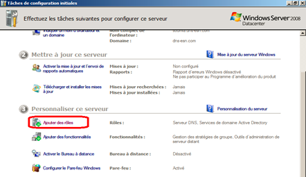 Serveur DNS: Installation et configuration du service DNS 4 Installation du service DNS 1