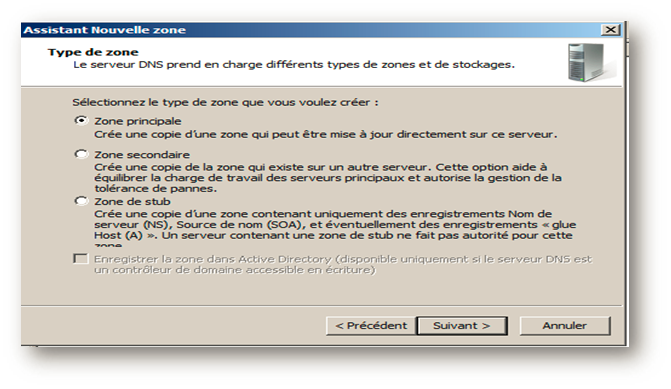 Serveur DNS: Installation et configuration du service DNS 8 Configurer une zone de recherche directe
